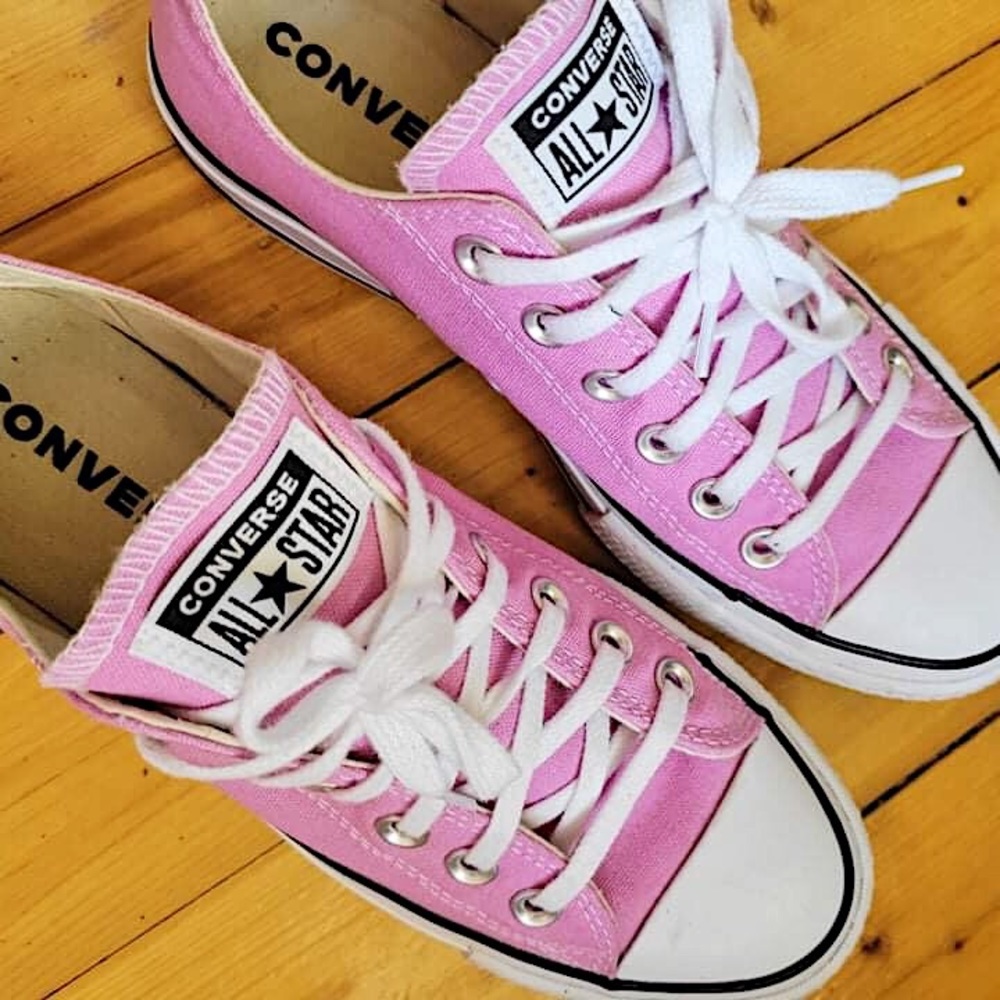 Pink Converse Platforms